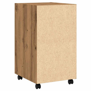 vidaXL Cabinet with Wheels Artisan Oak 33x38x60 cm Engineered Wood