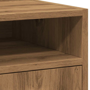 vidaXL Cabinet with Wheels Artisan Oak 33x38x60 cm Engineered Wood