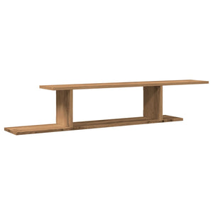 vidaXL Wall-Mounted TV Shelf Artisan Oak 125x18x23 cm Engineered Wood