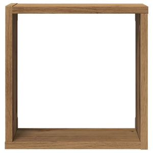 vidaXL Wall Cube Shelves 4 pcs Artisan Oak 30x15x30 cm Engineered Wood