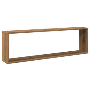 vidaXL Wall Cube Shelves 4 pcs Artisan Oak 100x15x30 cm Engineered Wood