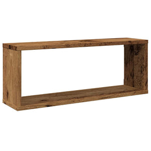 vidaXL Wall Cube Shelves 4 pcs Old Wood 60x15x23 cm Engineered Wood