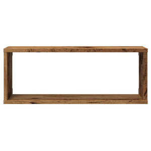 vidaXL Wall Cube Shelves 4 pcs Old Wood 60x15x23 cm Engineered Wood