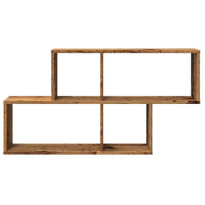 vidaXL Wall Shelf Old Wood 100x18x53 cm Engineered Wood