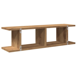 vidaXL Wall Shelves 2 pcs Artisan Oak 75x18x20 cm Engineered Wood