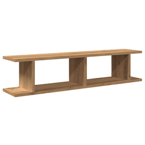 vidaXL Wall Shelves 2 pcs Artisan Oak 90x18x20 cm Engineered Wood