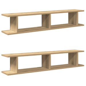 vidaXL Wall Shelves 2 pcs Artisan Oak 105x18x20 cm Engineered Wood