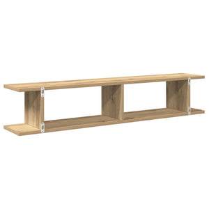 vidaXL Wall Shelves 2 pcs Artisan Oak 105x18x20 cm Engineered Wood