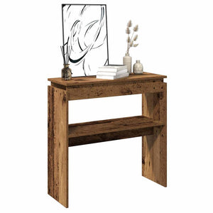 vidaXL Console Table Old Wood 80x30x80 cm Engineered Wood