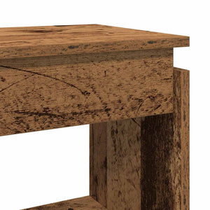 vidaXL Console Table Old Wood 80x30x80 cm Engineered Wood