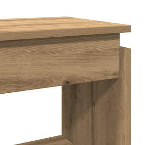 vidaXL Console Table Artisan Oak 80x30x80 cm Engineered Wood