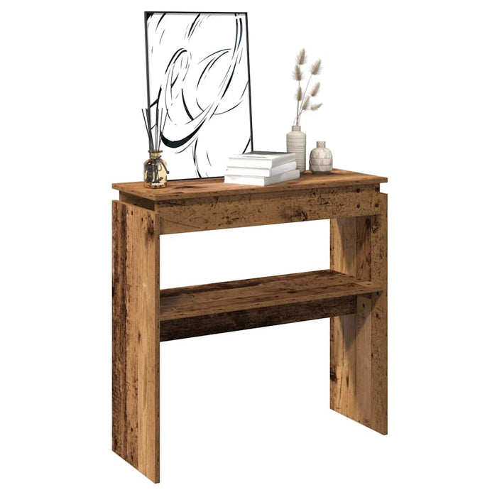 vidaXL Console Table Old Wood 80x30x102 cm Engineered Wood