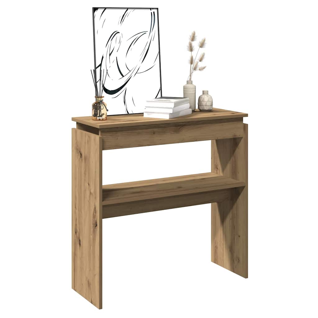 vidaXL Console Table Artisan Oak 102x30x80 cm Engineered Wood