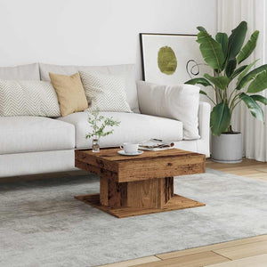 vidaXL Coffee Table Old Wood 55x55x30 cm Engineered Wood