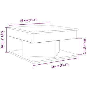 vidaXL Coffee Table Old Wood 55x55x30 cm Engineered Wood