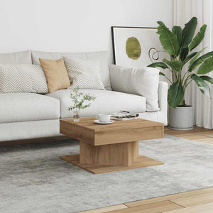 vidaXL Coffee Table Artisan Oak 55x55x30 cm Engineered Wood