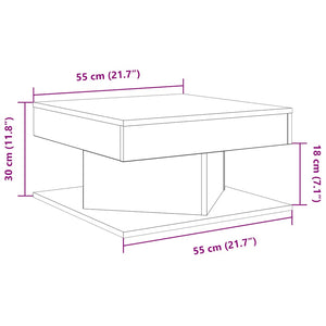 vidaXL Coffee Table Artisan Oak 55x55x30 cm Engineered Wood