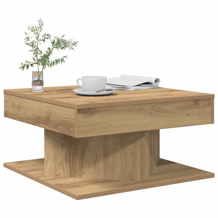 vidaXL Coffee Table Artisan Oak 55x55x30 cm Engineered Wood