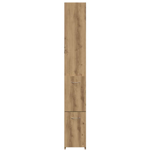 vidaXL Bathroom Cabinet Artisan Oak 25x25x170 cm Engineered Wood