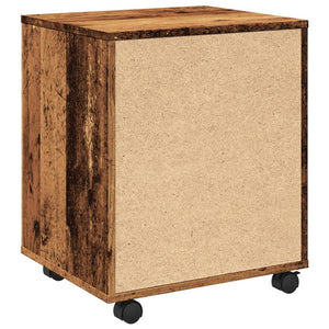 vidaXL Rolling Cabinet Old Wood 45x38x54 cm Engineered Wood