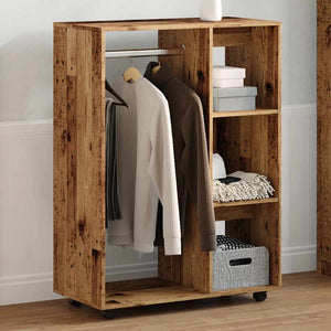 vidaXL Wardrobe Old Wood 80x40x110 cm Engineered Wood