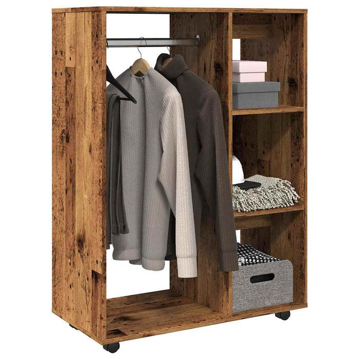 vidaXL Wardrobe Old Wood 80x40x110 cm Engineered Wood