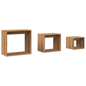 vidaXL Nesting Tables 3 pcs Artisan Oak Engineered Wood