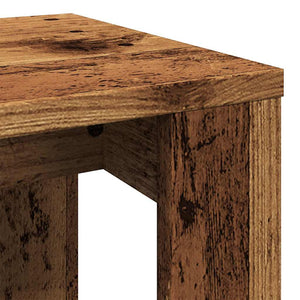 vidaXL Nest of Tables 3 pcs Old Wood Engineered Wood