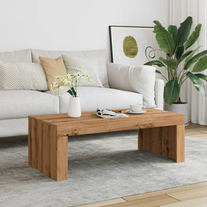 vidaXL Coffee Table Artisan Oak 102x50x35 cm Engineered Wood