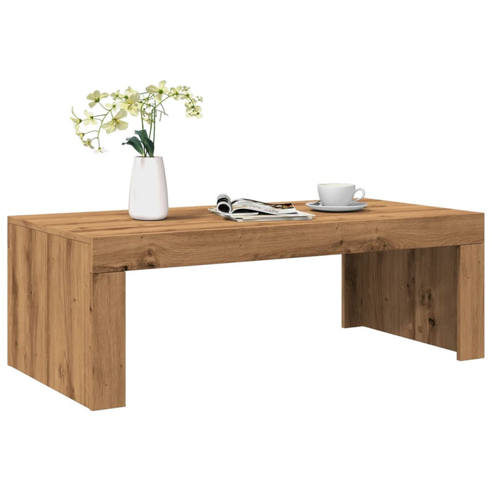 vidaXL Coffee Table Artisan Oak 102x50x35 cm Engineered Wood