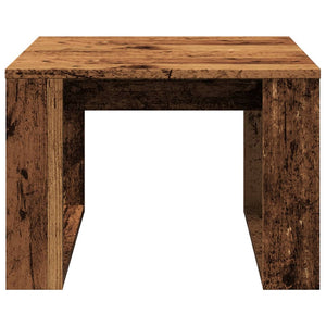 vidaXL Side Table Old Wood 50x50x35 cm Engineered Wood