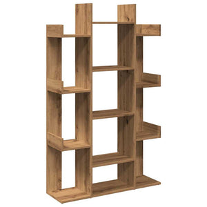 vidaXL Book Cabinet Artisan Oak 86x25.5x140 cm Engineered Wood