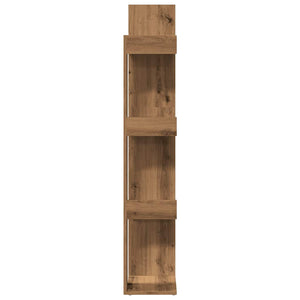 vidaXL Book Cabinet Artisan Oak 86x25.5x140 cm Engineered Wood