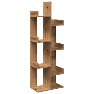 vidaXL Book Cabinet Artisan Oak 48x25.5x140 cm Engineered Wood