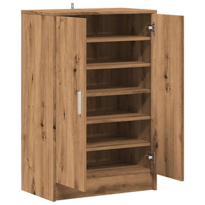 vidaXL Shoe Cabinet Artisan Oak 60x35x92 cm Engineered Wood