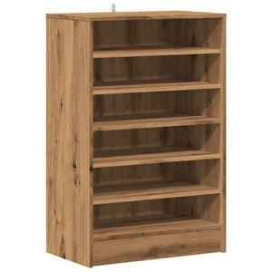 vidaXL Shoe Cabinet Artisan Oak 60x35x92 cm Engineered Wood