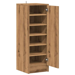 vidaXL Shoe Cabinet Artisan Oak 32x35x92 cm Engineered Wood