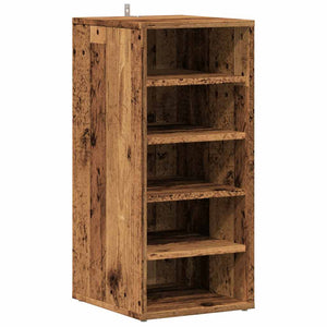 vidaXL Shoe Cabinet Old Wood 32x35x70 cm Engineered Wood