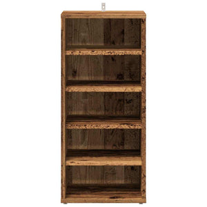 vidaXL Shoe Cabinet Old Wood 32x35x70 cm Engineered Wood