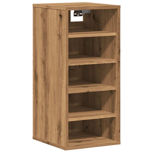 vidaXL Shoe Cabinet Artisan Oak 32x35x70 cm Engineered Wood