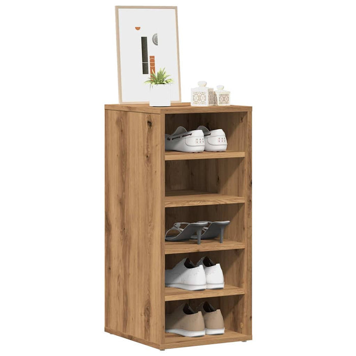 vidaXL Shoe Cabinet Artisan Oak 32x35x70 cm Engineered Wood