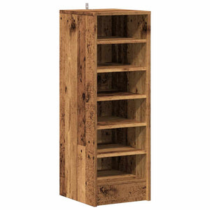 vidaXL Shoe Cabinet Old Wood 32x35x92 cm Engineered Wood