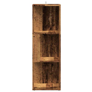 vidaXL Corner Cabinet Old Wood 33x33x100 cm Engineered Wood