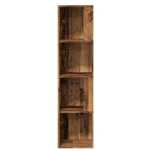 vidaXL Corner Cabinet Old Wood 33x33x132 cm Engineered Wood