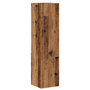 vidaXL Corner Cabinet Old Wood 33x33x132 cm Engineered Wood