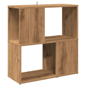 vidaXL Book Cabinet Artisan Oak 60x24x63 cm Engineered Wood