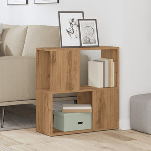 vidaXL Book Cabinet Artisan Oak 60x24x63 cm Engineered Wood