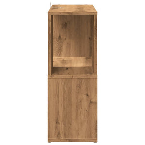 vidaXL Book Cabinet Artisan Oak 60x24x63 cm Engineered Wood