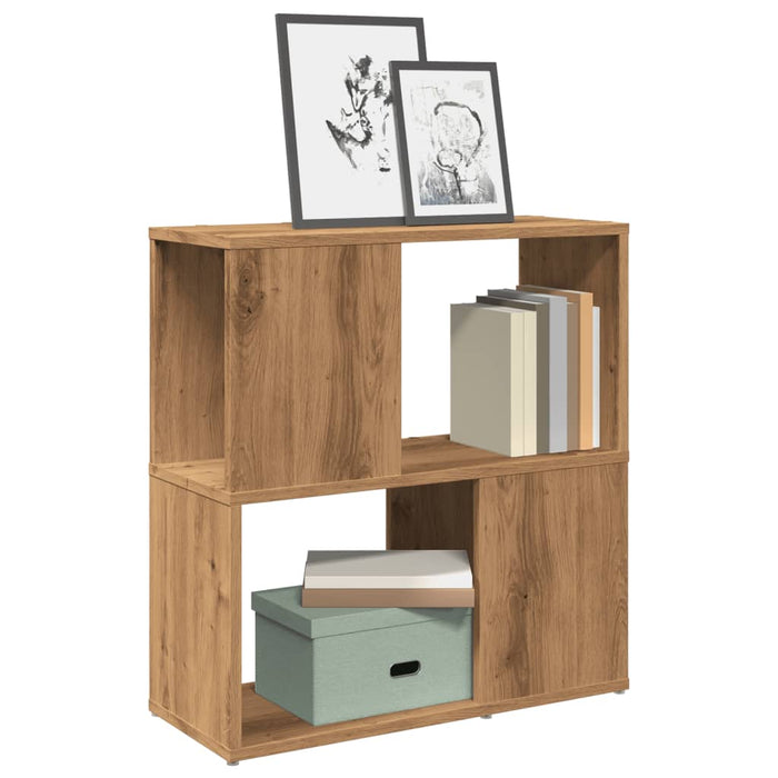 vidaXL Book Cabinet Artisan Oak 60x24x63 cm Engineered Wood