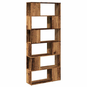 vidaXL Book Cabinet/Room Divider Old Wood 80x24x186 cm